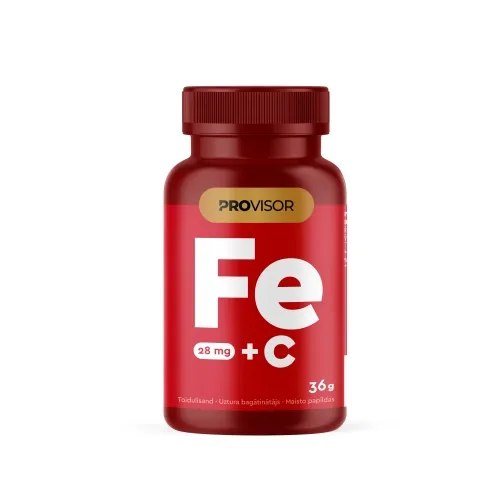 PROVISOR RAUD 28 MG + VITAMIN C KAPSLID N60