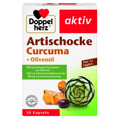 Product image of DOPPELHERZ AKTIV ARTISOKK+KURKUM+OLIIVIÕLI CAPS N30