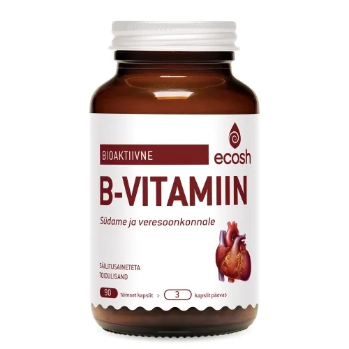 ECOSH BIOAKTIIVNE B-VITAMIIN SÜDAMELE KAPSLID N90 - Tootepilt 