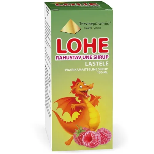 TERVISEPÜRAMIID LOHE RAHUSTAV SIIRUP 150ML - Tootepilt 