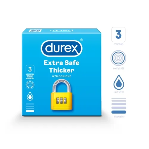 DUREX KONDOOMID EXTRA SAFE N3 - Tootepilt 