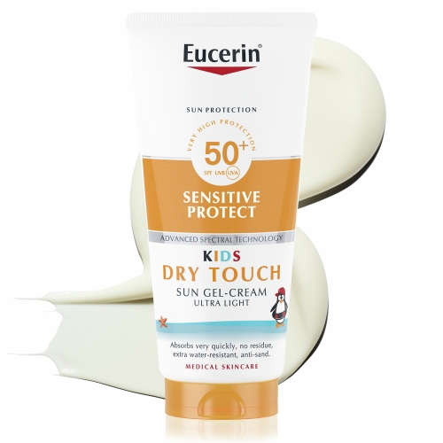 EUCERIN SUN PÄIKESEKAITSE GEEL-KREEM LASTELE SPF50+ 200ML - Tootepilt 