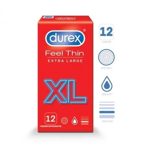 DUREX FEEL THIN XL KONDOOMID N12 - Tootepilt 