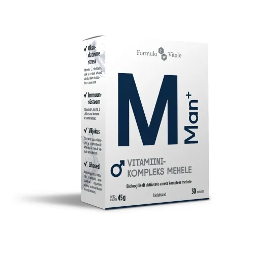 FORMULA VITALE MAN+ TBL N30 - Tootepilt 
