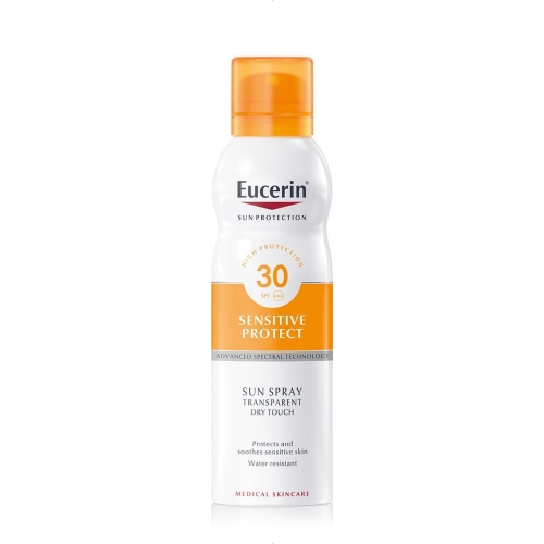 EUCERIN SUN VÄRVITU PÄIKESEKAITSEAEROSOOL SPF30 200ML - Tootepilt 
