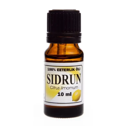 SIDRUNIÕLI SITSIILIA (CITRUS LIMOMUM) 100% 10ML - Tootepilt 