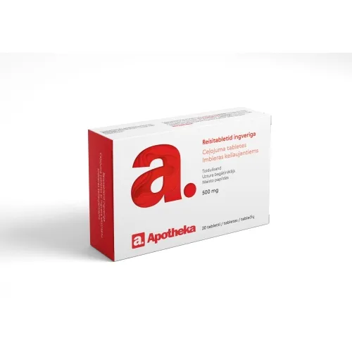 A. REISITABLETID INGVERIGA 500MG N20 - Tootepilt 