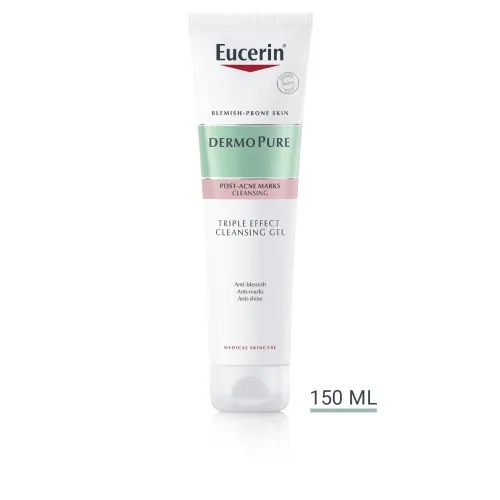 EUCERIN DERMOPURE PUHASTUSGEEL AKNEJÄRGNE 150ML - Tootepilt 