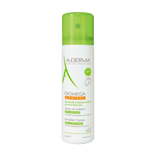 A-DERMA EXOMEGA CONTROL KEHASPREI ATOOPILISELE NAHALE 50ML - Tootepilt 