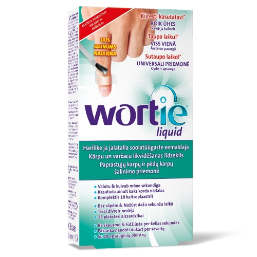 WORTIE LIQUID SOOLATÜÜGASTE EEMALDAJA 5ML - Tootepilt 