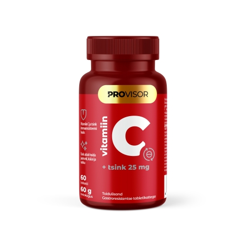 Product image of PROVISOR VITAMIIN C + TSINK 25MG N60