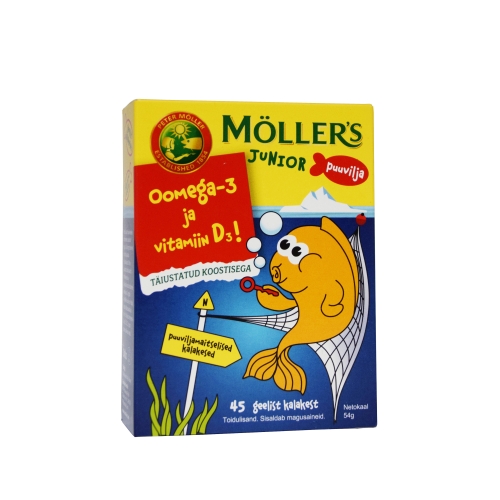 MÖLLER-S JUNIOR PUUVILJAMAITSELISED KALAKESED N45 - Tootepilt 