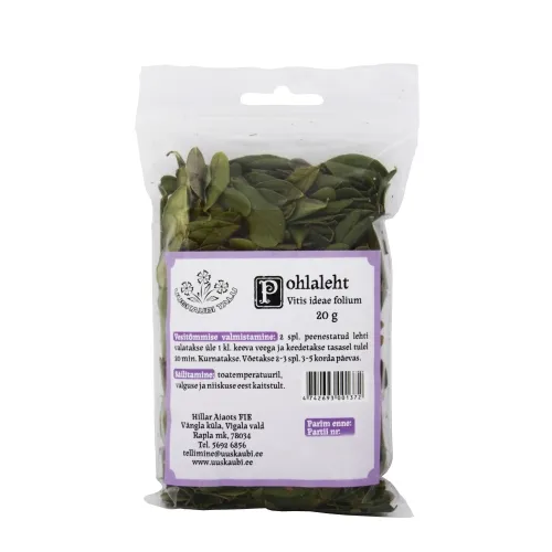 POHLALEHED (VITIS-IDAEAE FOLIA) 20G