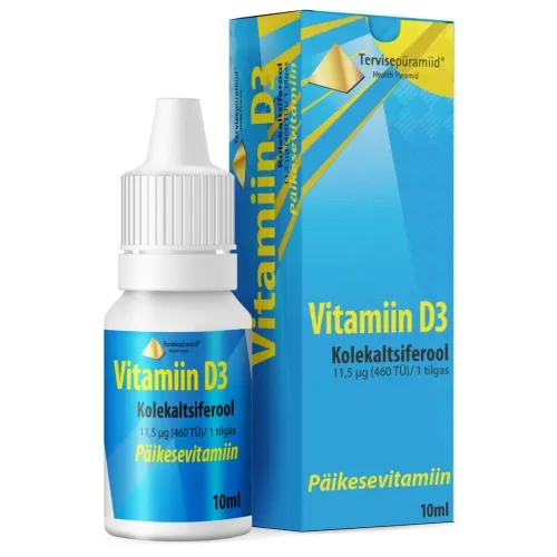 Product image of TERVISEPÜRAMIID VIT. D3 TILGAD 11,5MCG/TILGAS 10ML