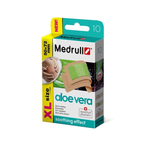 MEDRULL PLAASTER ALOE VERA XL 50X72MM N10 - Tootepilt 