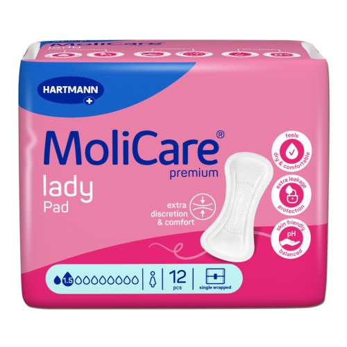 Product image of MOLICARE PAD LADY 1,5 TILKA N12