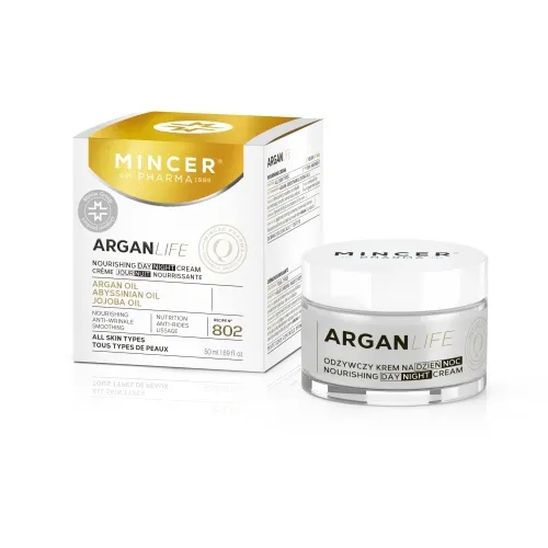 MINCER PHARMA ARGAN LIFE PÄEVA- JA ÖÖKREEM NIISUTAV 50ML