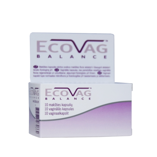 ECOVAG BALANCE VAGINAL CAPS N10 - Tootepilt 