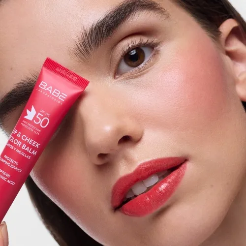 BABE HUULE- JA PÕSEPUNA PALSAM PUNANE SPF50 20ML - Tootepilt 5