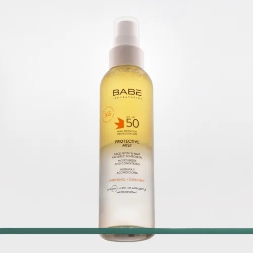 BABE PÄIKESEKAITSE SPREI NÄOLE, JUUSTELE, KEHALE SPF50 150ML - Tootepilt 4