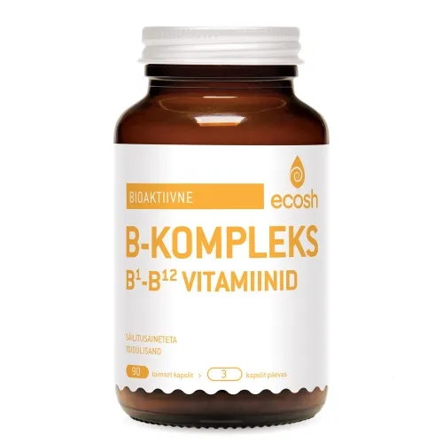 ECOSH BIOAKTIIVNE B-KOMPLEKS KAPSLID N90 - Tootepilt 