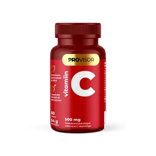 PROVISOR VITAMIIN C TBL 500MG PROLONG N60 - Tootepilt 
