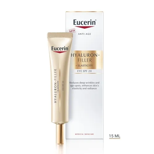 EUCERIN HYALURON FILLER+ELASTICITY SILMAÜMBRUSKREEM 15ML - Tootepilt 