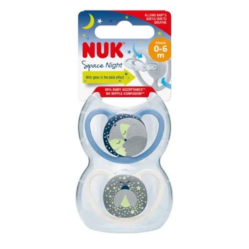 Product image of NUK UNELUTT SPACE SILIK. 0-6 KUUD N2