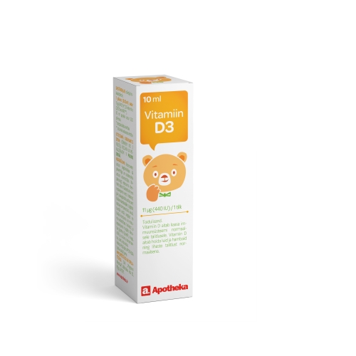 A. VITAMIIN D3 GTT 10ML - Tootepilt 