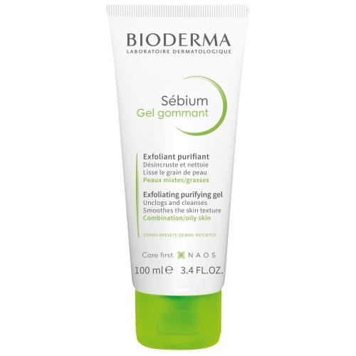 BIODERMA SEBIUM NÄOGEEL KOORIV 100ML - Tootepilt 