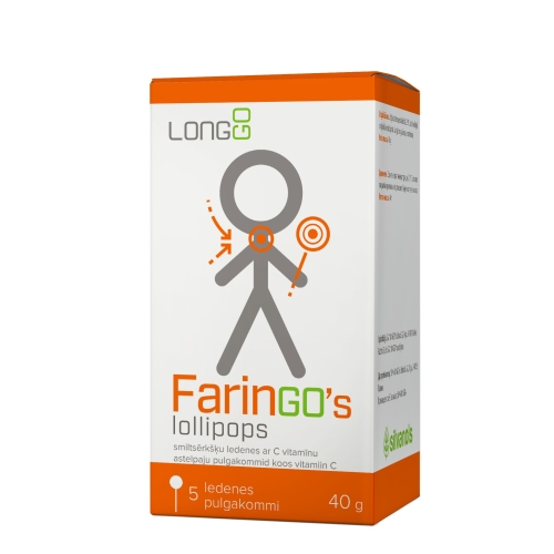 Product image of FARINGO'S LOLLIPOPS N5 ASTELPAJU PULGAKOMMID C-VITAMIINIGA