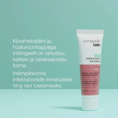 CUMLAUDE CLX INTIIMGEEL VÄLISTELE SUGUELUNDITELE 30ML - Tootepilt 3