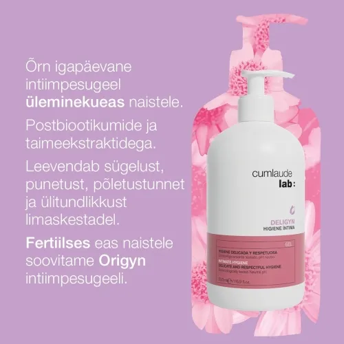 CUMLAUDE DELIGYN INTIIMPESUGEEL MENOPAUSI PERIOODIKS 500ML - Tootepilt 2