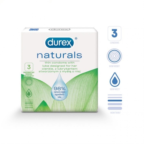 DUREX KONDOOMID NATURALS THIN N3 - Tootepilt 