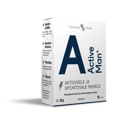 FORMULA VITALE ACTIVE MAN+ TBL N30 - Tootepilt 