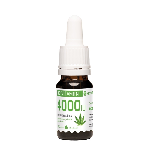Product image of ECOSH D3-VITAMIIN TILGAD 4000IU/TILGAS 10ML KANEPIÕLIGA