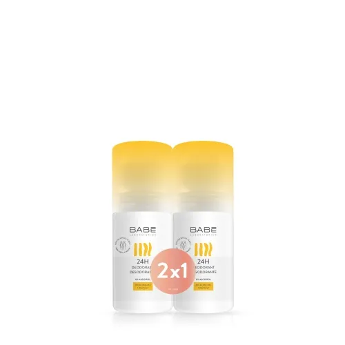 BABE RULLDEODORANT 24H ALUMIINIUMIVABA 50ML 1+1 - Tootepilt 