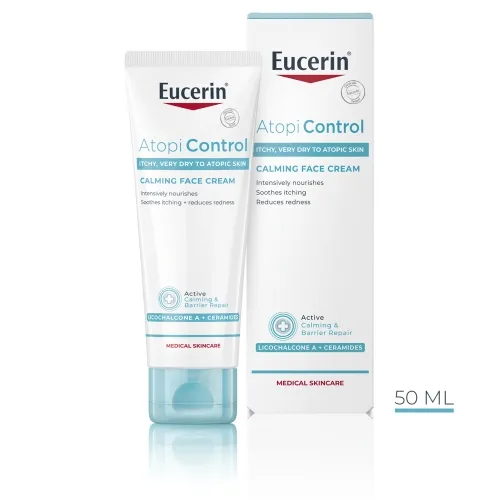 EUCERIN ATOPICONTROL NÄOHOOLDUSKREEM 50ML - Tootepilt 