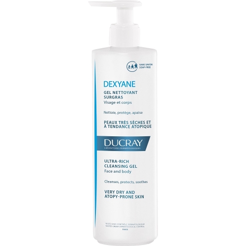 DUCRAY DEXYANE PESEMISGEEL VÄGA KUIVALE NAHALE 400ML - Tootepilt 