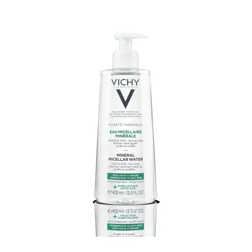 VICHY PURETE THERMALE MITSELLAARVESI RASUSELE JA KOMBINEERITUD NAHALE 400ML - Tootepilt 
