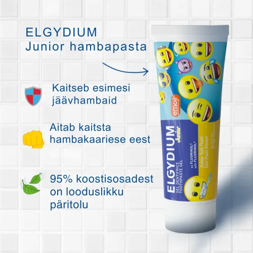 ELGYDIUM HAMBAPASTA JUNIOR TUTTI FRUTTI 7-12A 50ML - Tootepilt 1