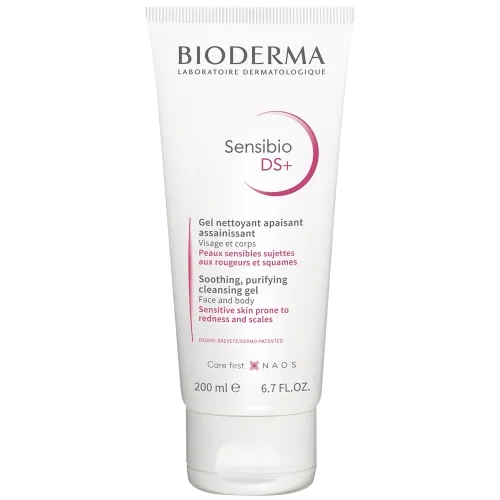 BIODERMA SENSIBIO DS+ PUHASTUSGEEL PUNETAVALE NAHALE 200ML - Tootepilt 
