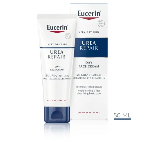 EUCERIN UREAREPAIR NÄOKREEM KUIVALE NAHALE 5% UREA 50ML - Tootepilt 