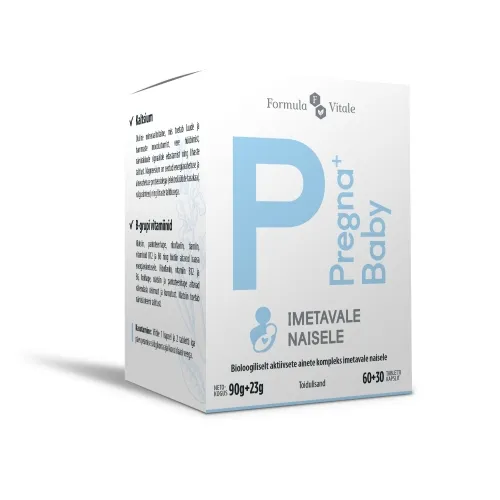 FORMULA VITALE PREGNA+ BABY TBL N60 + KAPSLID N30 - Tootepilt 