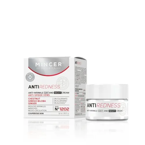 MINCER PHARMA REDNESS PÄEVA- JA ÖÖKREEM PUNETUSVASTANE 50ML