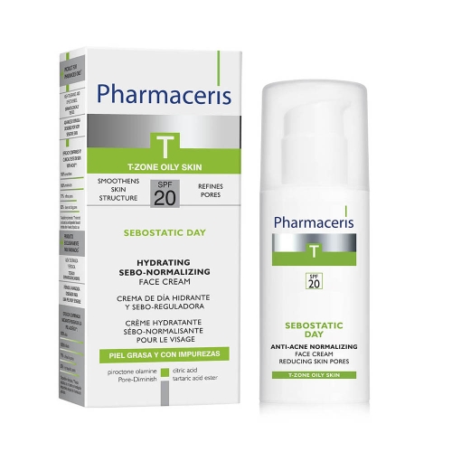 PHARMACERIS T SEBOSTATIC DAY PÄEVAKREEM AKNEVAST. SPF20 50ML
