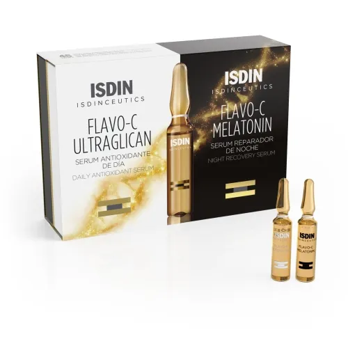 ISDIN FLAVO-C AMPULLID ÖÖ&PÄEV 2ML N10+N10 - Tootepilt 