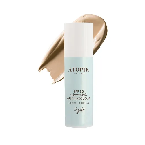 ATOPIK PÄIKSEKAITSEKREEM SPF30 TOONITUD HELE 30ML - Tootepilt 