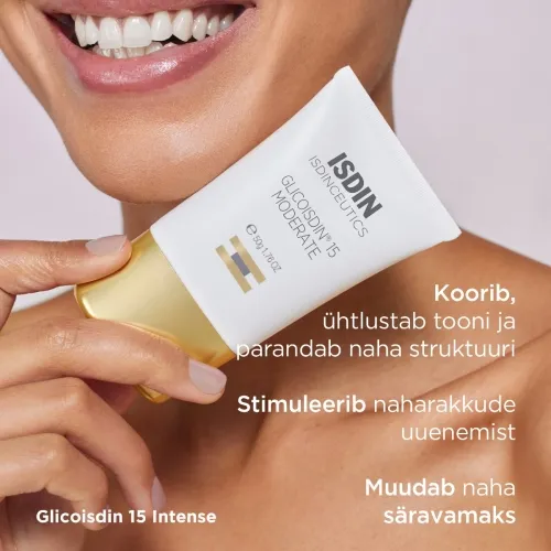 ISDIN GLICOISDIN 15 KOORIV GEEL GLÜKOOLHAPPEGA 50G - Tootepilt 2