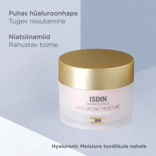 ISDIN NÄOKREEM HÜALUROONHAPPEGA TUNDLIKULE NAHALE 50G - Tootepilt 2